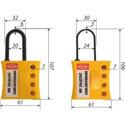BLOKADA DLA ELEKTRYKÓW 2 SZT. KOMPLET (69E.)
